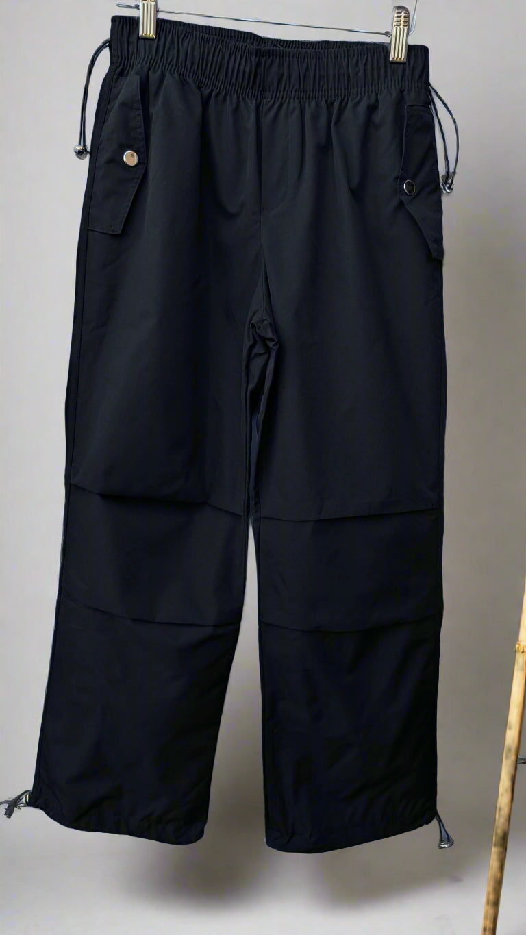 Toggle Drawstring Parachute Pants