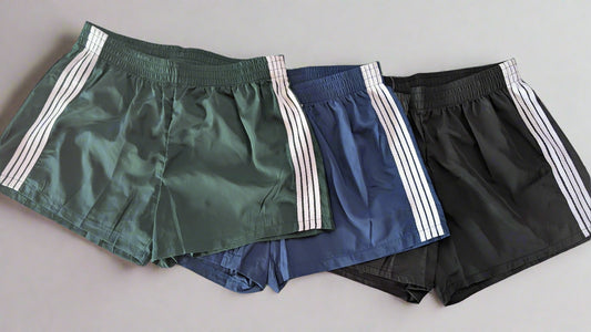 Woven Stripe Performance Track Shorts